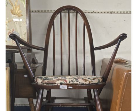 MAHOGANY ERCOL ROCKING CHAIR      