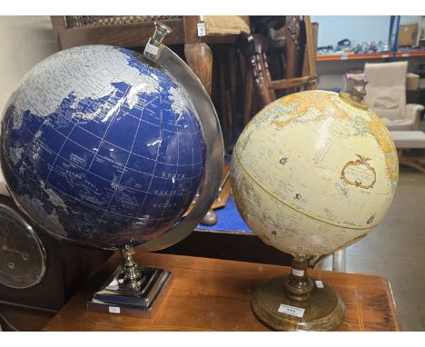 2 WORLD GLOBE DISPLAYS      