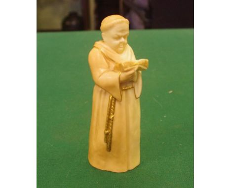 Royal Worcester blush ivory monk candle snuffer 12cm high approx.