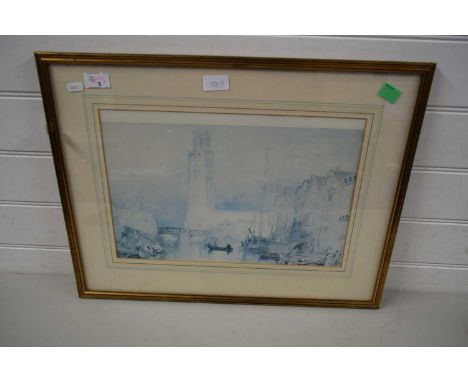 After Joseph Mallard William Turner RA (British, late 18th/19th Century), 'A View of Boston Lincolnshire', limited edition pr
