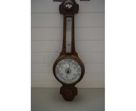 LATE 19TH CENTURY ANEROID BAROMETER/THERMOMETER COMBINATION