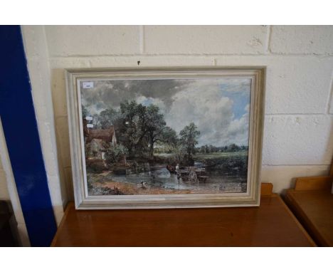 FRAMED PRINT AFTER CONSTABLE, THE HAYWAIN