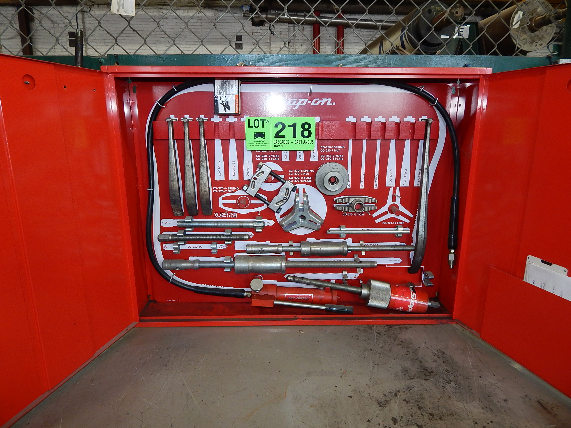 SNAP ON HYDRAULIC PULLER SET