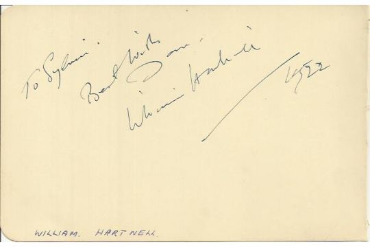 William Hartnell Small Page Taken From An Autograph Book Bearing The Dedicated Autograph Of Willi