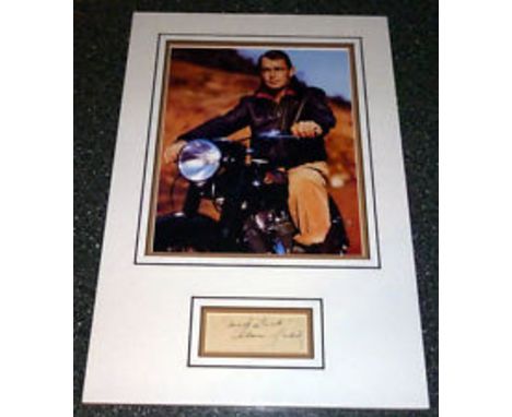 Hutton Betty A 10" x 8" photo double 3D mounted with piece signed by Betty Hutton in blue. Mounted using conservation board t
