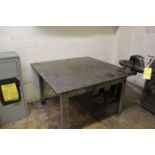 Metal Work Bench w/ Vise, 48"x48"x3/4" | (Apollo Machine Shop)