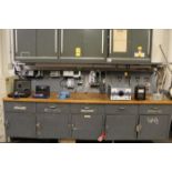 Electronics Work Bench & Contents, 32 1/2"x10' | (Apollo Machine Shop)