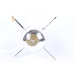 A 'Sputnik' hand blown glass satellite.