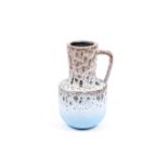 A mid-century Steuler West German Fat lava drip glaze vase #141/20.