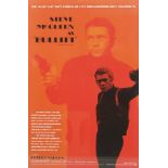 Bullit (1968) movie film poster. Starring Steve McQueen, directed by Peter Yates for Warner Bros.