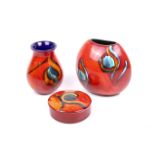 A group of three assorted late 20th century Poole Pottery items.