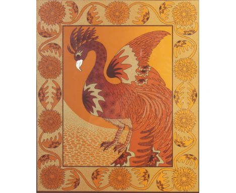 Tass Bell (20th century) 'Phoenix'. Signed limited edition print, no. 79/150, dated '81. Framed and glazed. 42cm x 49cm