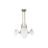 An Art Deco chandelier pendant ceiling light.