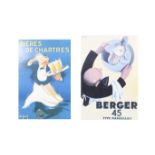 Two reproduction French advertising posters.