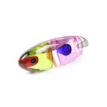 Maurizio Asti (1962-) for ARS Cenedese Murano glass 'entrapped fish'.