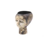 Andre Loret for Sidmouth Devon Pottery mid-century planter head. H21.