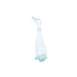 A mid-century large glass dog shaped bottle.