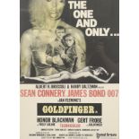 Goldfinger (1964) movie film poster. Ian Flemming's James Bond 007.