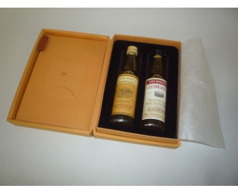 TWO BOTTLES OF GLENMORANGIE SCOTCH WHISKY, in presentation box, 10cl bottles (2)