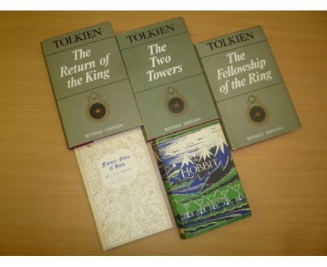 TOLKIEN, J.R.R., The Lord of The Rings, three volume set in dust covers, comprising one second edition and two second edition