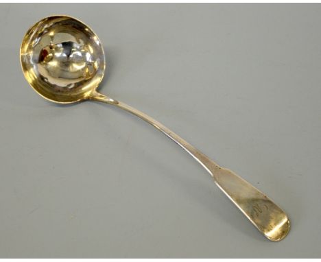 A SCOTTISH SILVER LADLE, Edinburgh 1823, maker mark indistinct