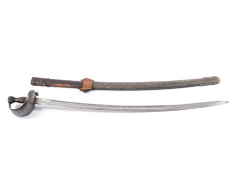 A late 19th /early 20th century Indian Cavalry sword by Wilkinson, London:, signed as per tittle to ricasso, the curved fulle