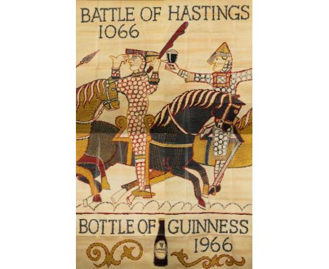 A large four sheet advertising poster for bottled Guinness circa 1966:, printed by Sanders Philips & Co, London in the style 