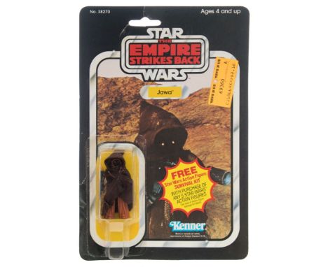 Kenner  Star Wars 'The Empire Strikes Back' Jawa 3 3/4 inch figure:, within bubble on 41 card back with 'Star Wars Action Fig