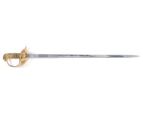 An Elizabeth II Royal Air Force  female officer's dress sword by Wilkinson, London:, number 123127, acid etched blade signed 