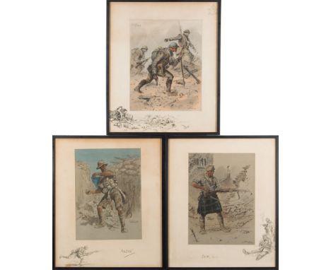 A group of three Snaffles prints:-comprising Anzac, Jock (K.1) & Vimy, each with snaffle blindstamp (3).
