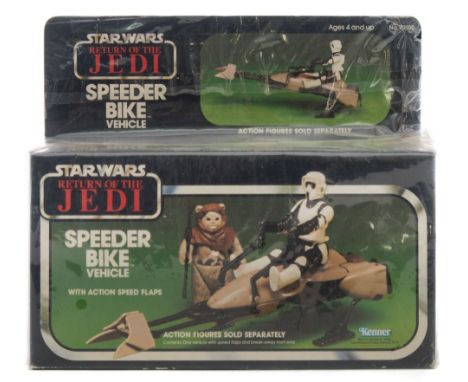Kenner Star Wars 'The Return of the Jedi' Speeder Bike:, in original box (original sealed tape ends)