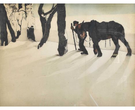 Douglas McCloud (1892-1963)''Valencia Beach''Signed in pencil, etching, together with two other works by the same artist, a f