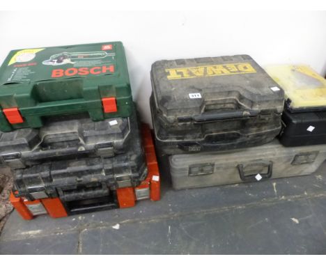 A QUANTITY OF DEWALT POWER TOOLS ETC. 