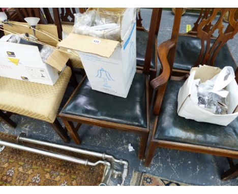 A QUANTITY OF VARIOUS MODERN LIGHTING , BATHROOM MIXER TAPS ETC. 