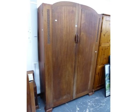 AN ART DECO HARDWOOD BEDROOM SUITE.