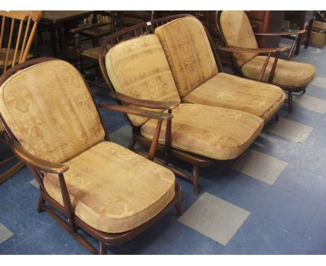 An Ercol Three Piece Suite. 