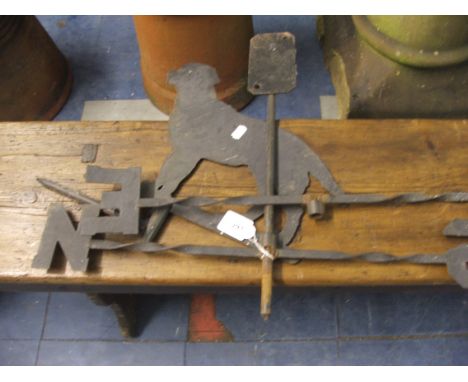 A Gun Dog Weather Vane.