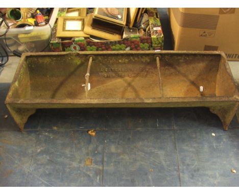 A Cast Iron Sheep Trough by Greenhouse and Son, Bishops Castle.