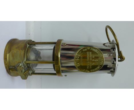 An Eccles Type 6 miner's safety lamp