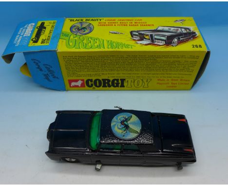 A Corgi Toys 268 Green Hornet Black Beauty, boxed, no missile