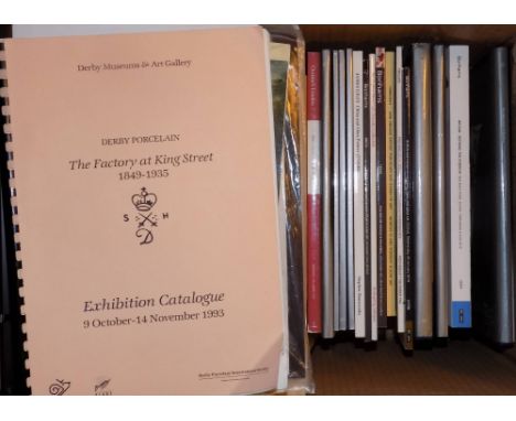 Pottery. A collection of modern pottery and ceramic reference, including auctionand exhibition catalogues, and miscellaneous 