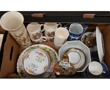 Miscellaneous decorative ceramics including Shelley Edward VIII plate with original paper label and other Coronation ware, Cr