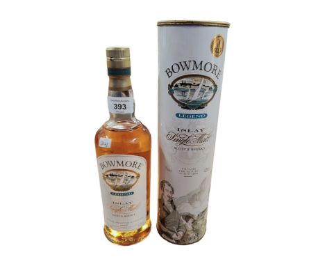 BOTTLE OF BOWMORE LEGEND ISLAY SINGLE MALT SCOTCH WHISKY 