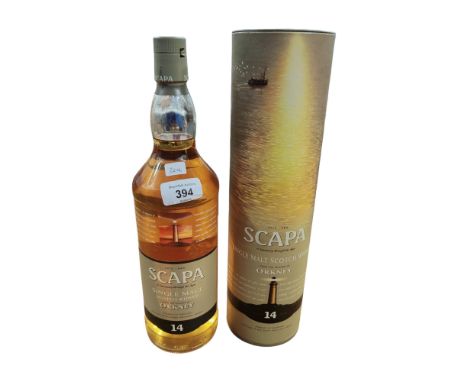 BOTTLE OF SCAPA SINGLE MALT SCOTCH WHISKY 