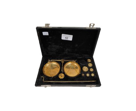 CASED SET OF SCALES 