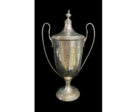 WELSH MOTORING INTEREST: GEORGE V SILVER RACING TROPHY CUP, Mappin &amp; Webb, London 1919, South Wales Automobile Club Chall