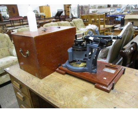 VINTAGE THEODOLITE WITH CASE SUPPLIED BY E R WATTS &amp; SON OF LONDON