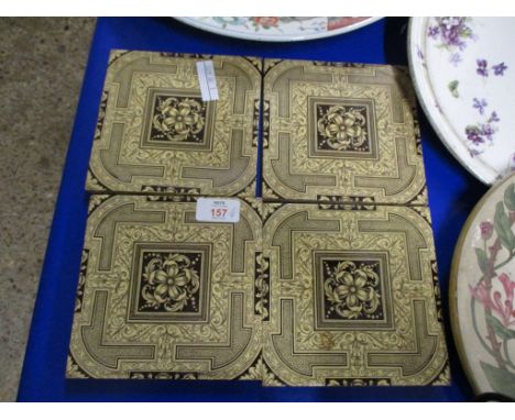 FOUR MINTONS CERAMIC TILES