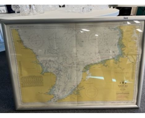 FRAMED NORTH SEA MAP