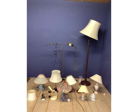Quantity of lighting to include standard lamps, table lamps etc 